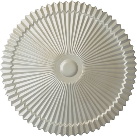 Ekena Millwork Shakuras Ceiling Medallion (Fits Canopies up to 5"), Hand-Painted Flash Blue, 24"OD x 3"P CM24SHFBS